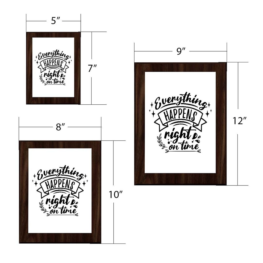 Everything Happens Right on Time Decorative Wall Plaque (Full Color) | Positive