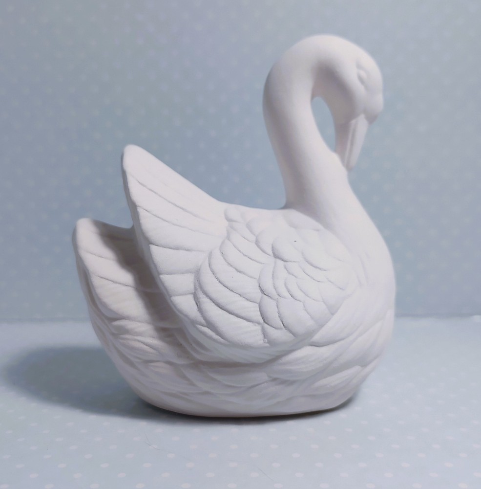 Swan ~ Ceramic Bisque Ready to Paint