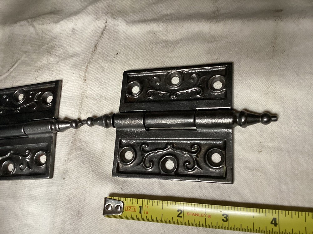 2 Cast Iron Hinges