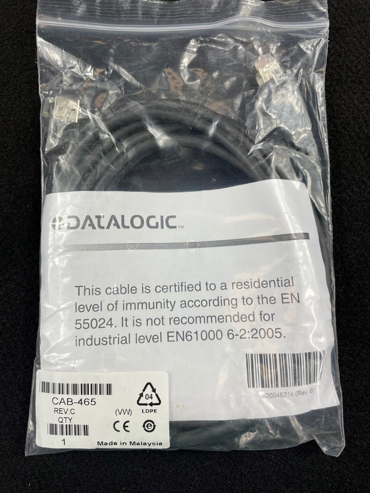 Datalogic CAB-465 Interface Cable LOT OF 2