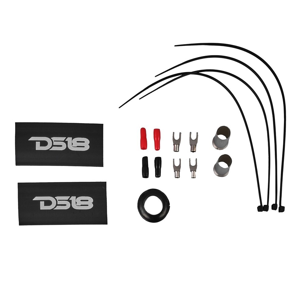 DS18 AKIT0.RD 0-GA Amplifier Installation Wiring Kit - Red