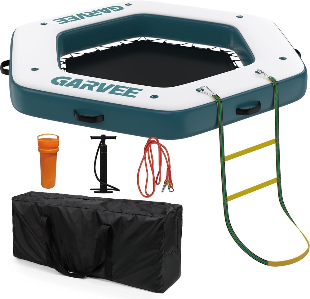 Inflatable Swim Dock Floating Platform Non Slip