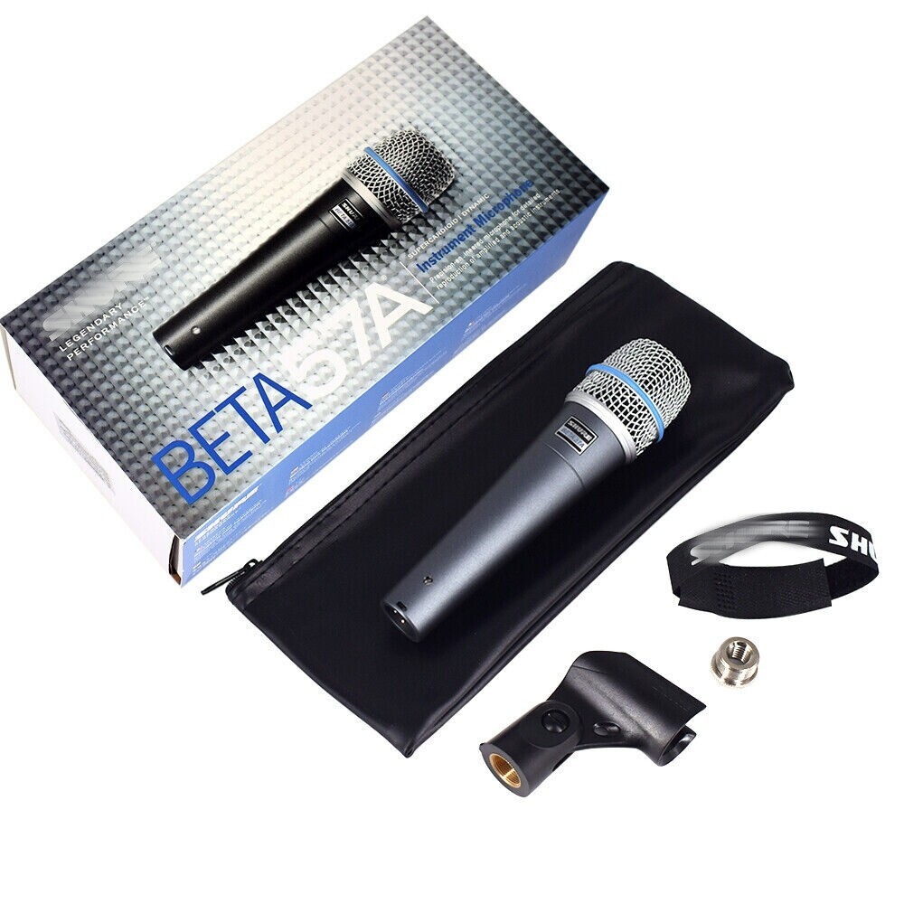 Used Beta57A Supercardioid Dynamic Instrument Vocal Microphone No Cable