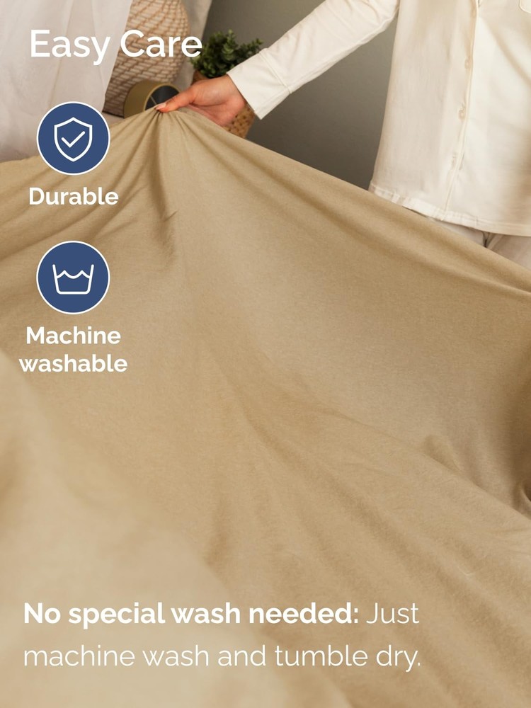 Extra Deep Twin Fitted Sheet - Hotel Luxury Single Fitted Sheet Only - Easily...