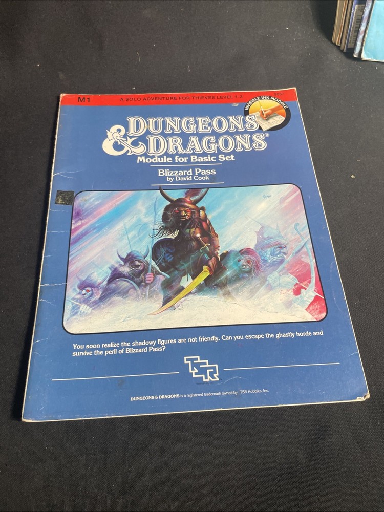 Advanced Dungeons & Dragons Dungeon Module M1 Blizzard Pass #9067