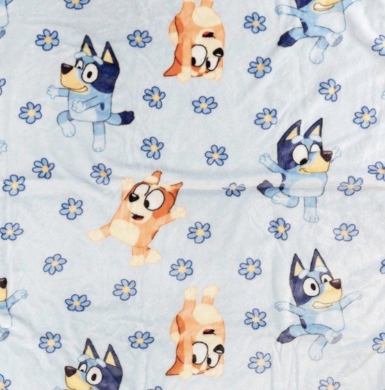 Bluey Shaped Pillow and Throw Set, 40 x 50