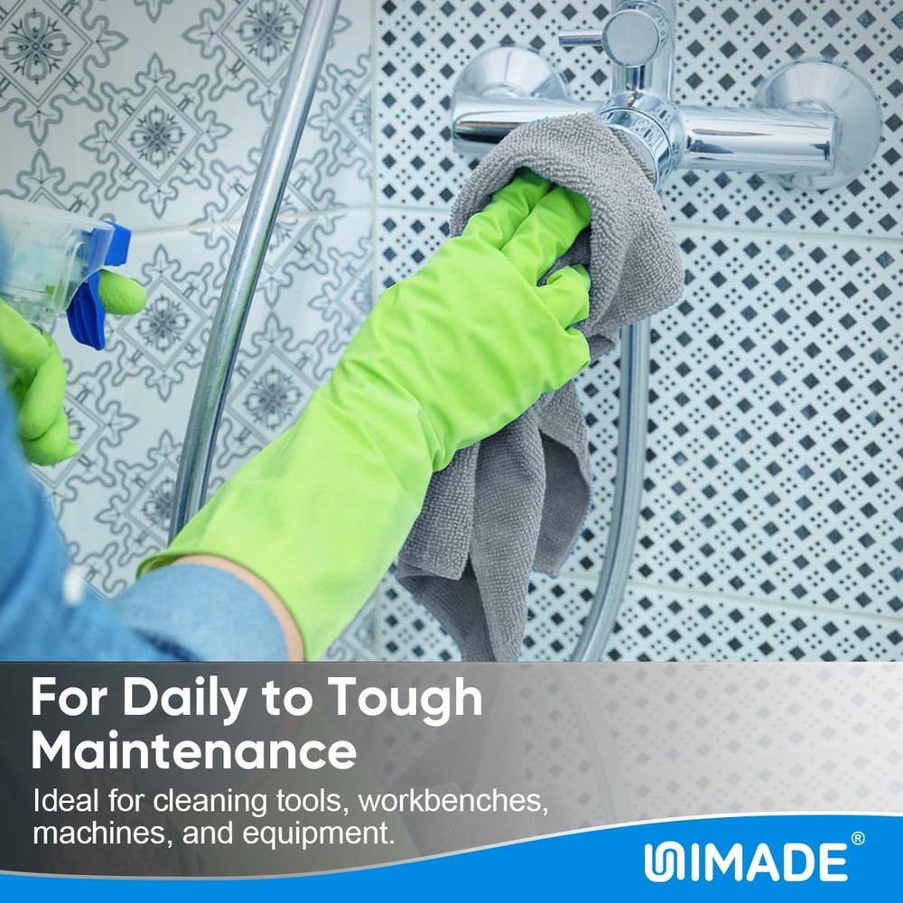 UNIMADE Microfiber Cleaning Cloth, 100 Sheets 100 Pack, Grey