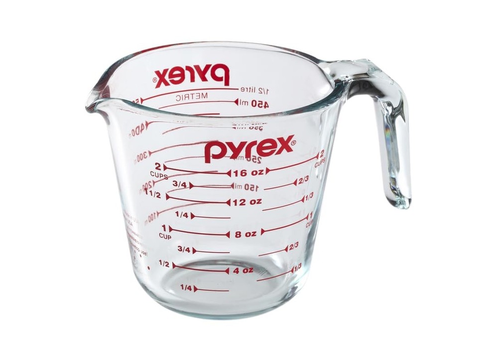 Prepware 6001075 Measuring Cup Red Graphics Clear