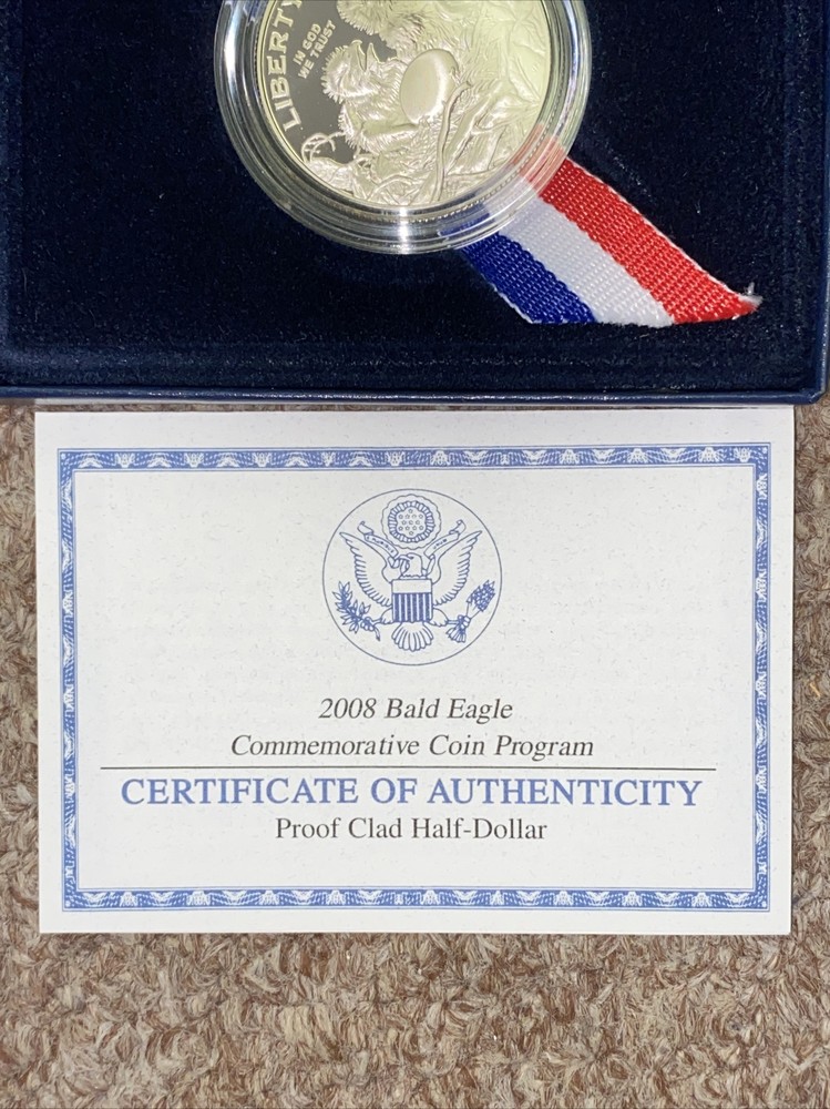 2008 Bald Eagle Commemorative Proof Clad Half Dollar