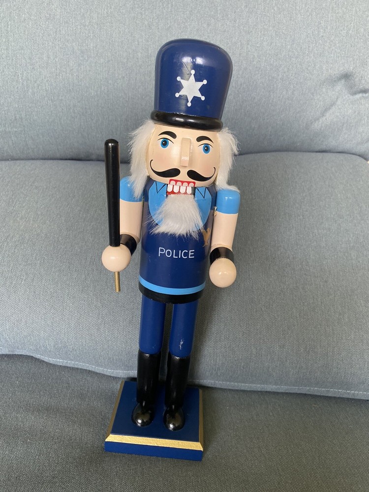 Policeman Wooden 14” Nutcracker