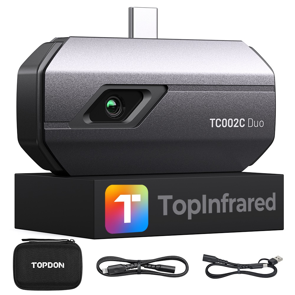 TOPDON TC002C Duo Thermal Camera Compatible With Any USB-C Android, iPhone, iPad