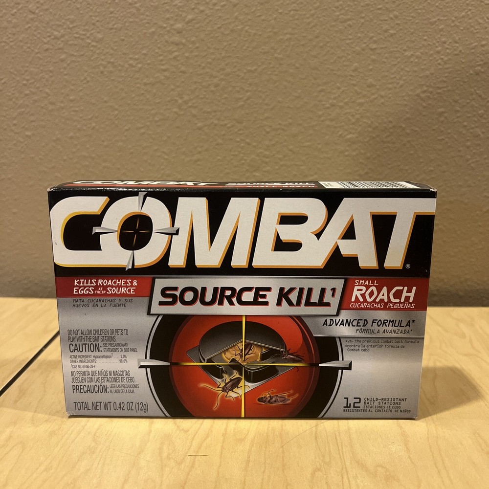 Combat Source Kill 41910 Roach Control 12 Bait Stations