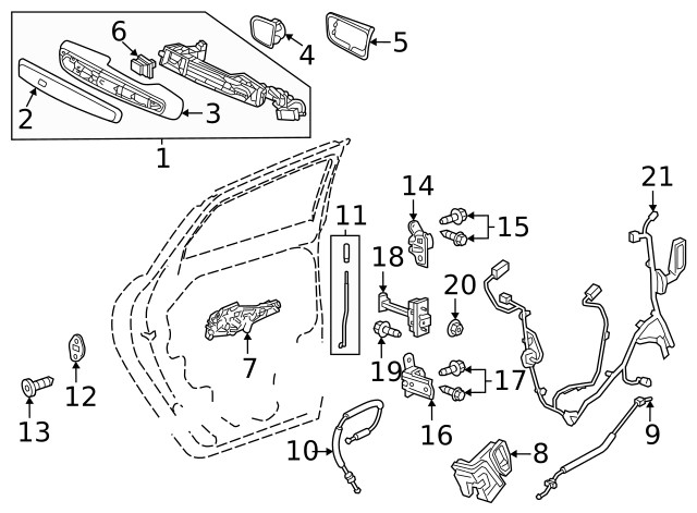 Genuine GM Lock Actuator 13546557