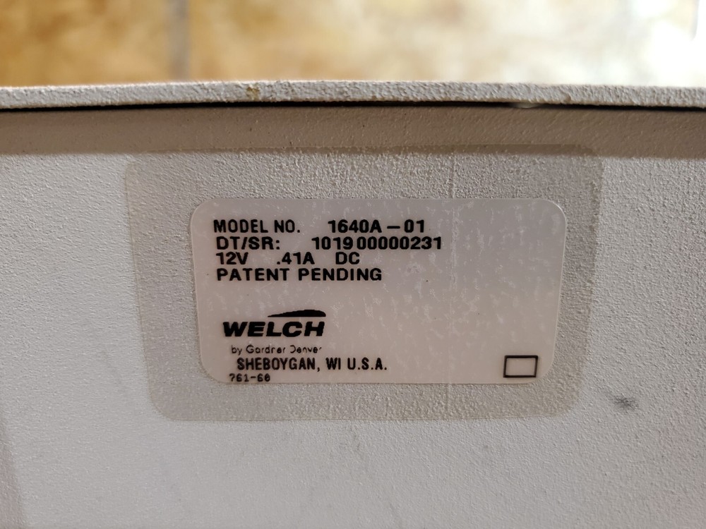 Welch-Ilmvac Vacuum Controller Model 1640A-01 - As seen