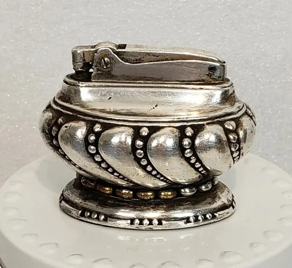 Vintage Ronson Crown Table Lighter Art Deco - Not Tested