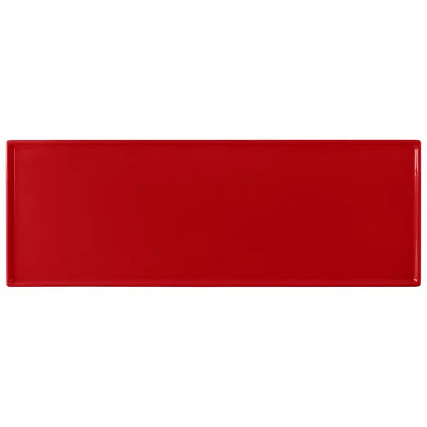 TableCraft CW2107R Rectangular Full Size Cooling Serving Tray - Red