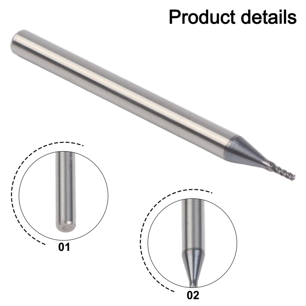 Solid carbide milling cutter four flutes designed for various machining needs