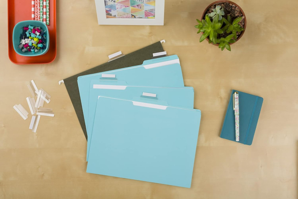 Insertable Self-Adhesive Tabs with Printable Inserts, 2", Permanent Adhesive, Cl