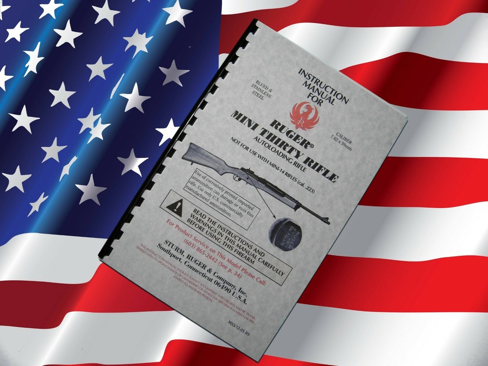 Ruger Mini Thirty Auto Loading Rifle Owners Manual
