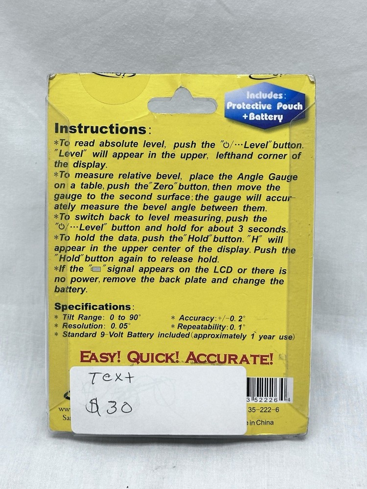 Angle Cube Digital Guage Angle & Level Sensor Bevel Electronic iGaging Anglecube