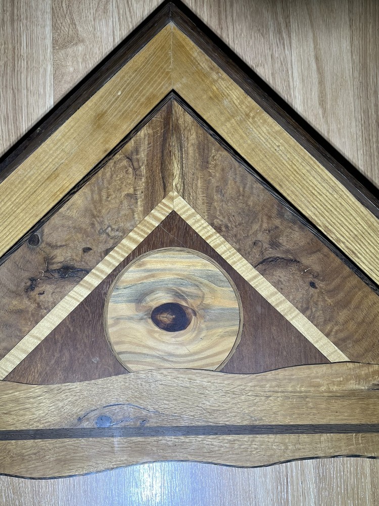 Custom Gable Architectural Accent Decorative Millwork Hanging Insert Vintage