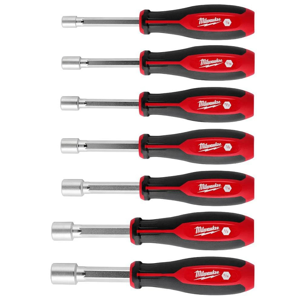 Milwaukee Sae Hollowcore Nut Driver Set 7Pc