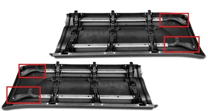 Right Side Bracket Component For Rear Side Skirt Panel Peterbilt 579 2023+