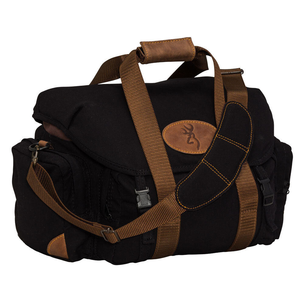 Browning Lona Canvas/Leather Range Bag-Black