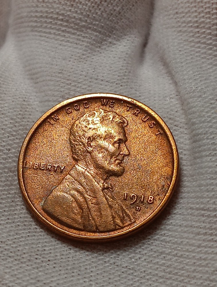 👉1918-D Lincoln Wheat Cent - Red Brown Choice D/263