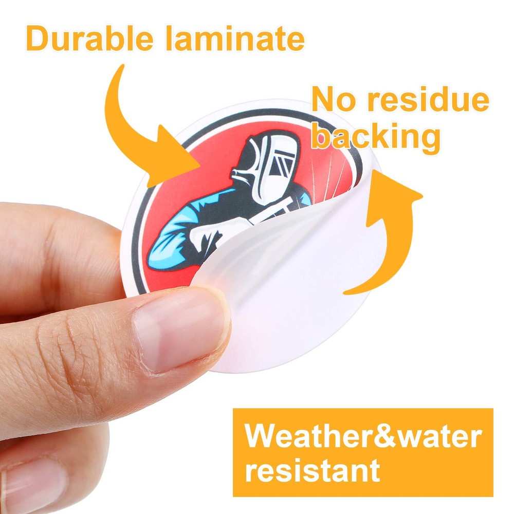 100‑Piece Welding Stickers for Hard Hats Toolboxes & Workers