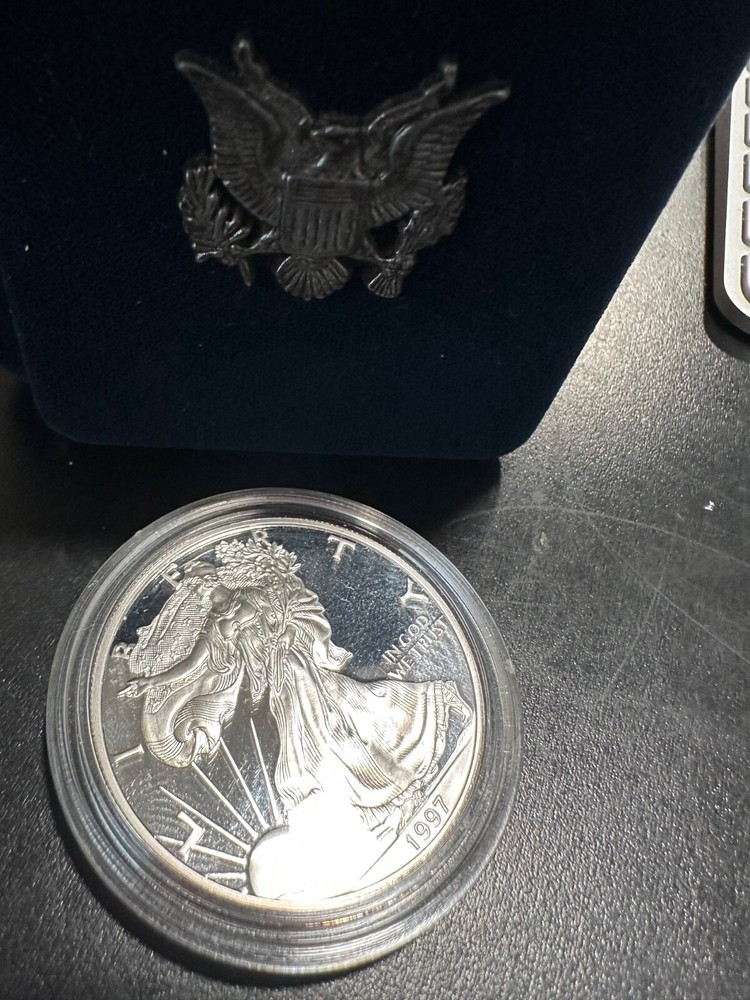 Gorgeous Silver 1997 American Eagle Liberty, Proof Coin