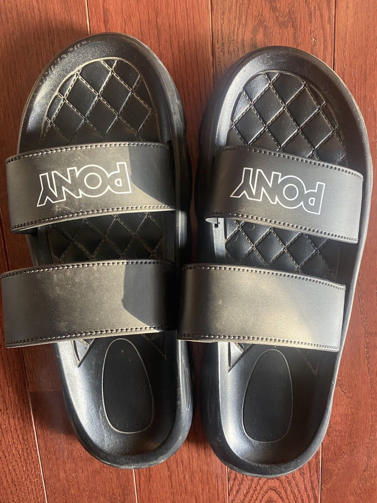 MEN'S PONY DIVER BLACK Size 13 SANDALS