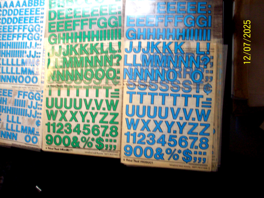 chartpak Velvet Touch Lettering