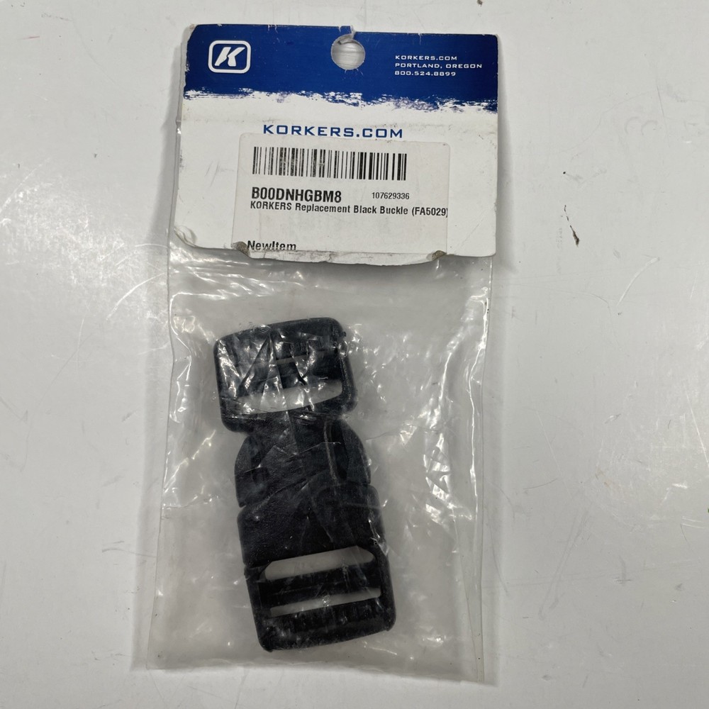 Korkers Replacement Buckle for Overshoe Sandal Black FA5029