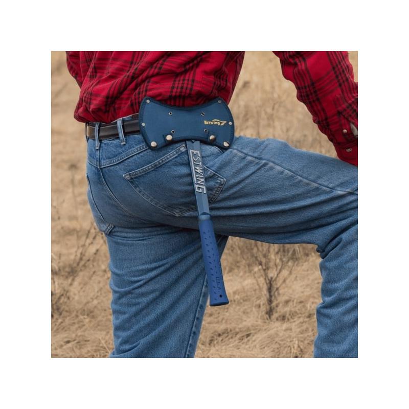 Estwing E6-DBA Black Eagle Blue Double Bit Axe (Vinyl Grip)