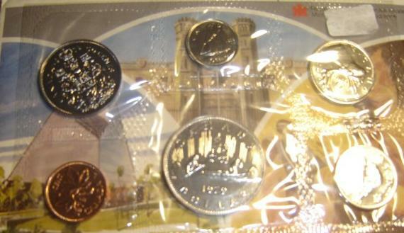 1979 Canada PL Set (6 Coins Cent to $1). MINT UNC.
