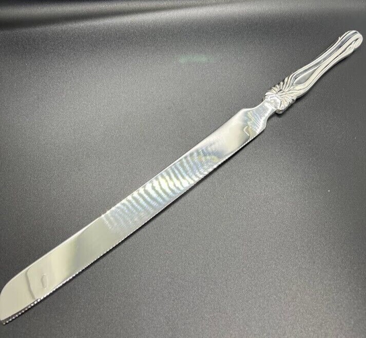 New Silver Bow Cake Knife Set by Brass & Silver Traditions