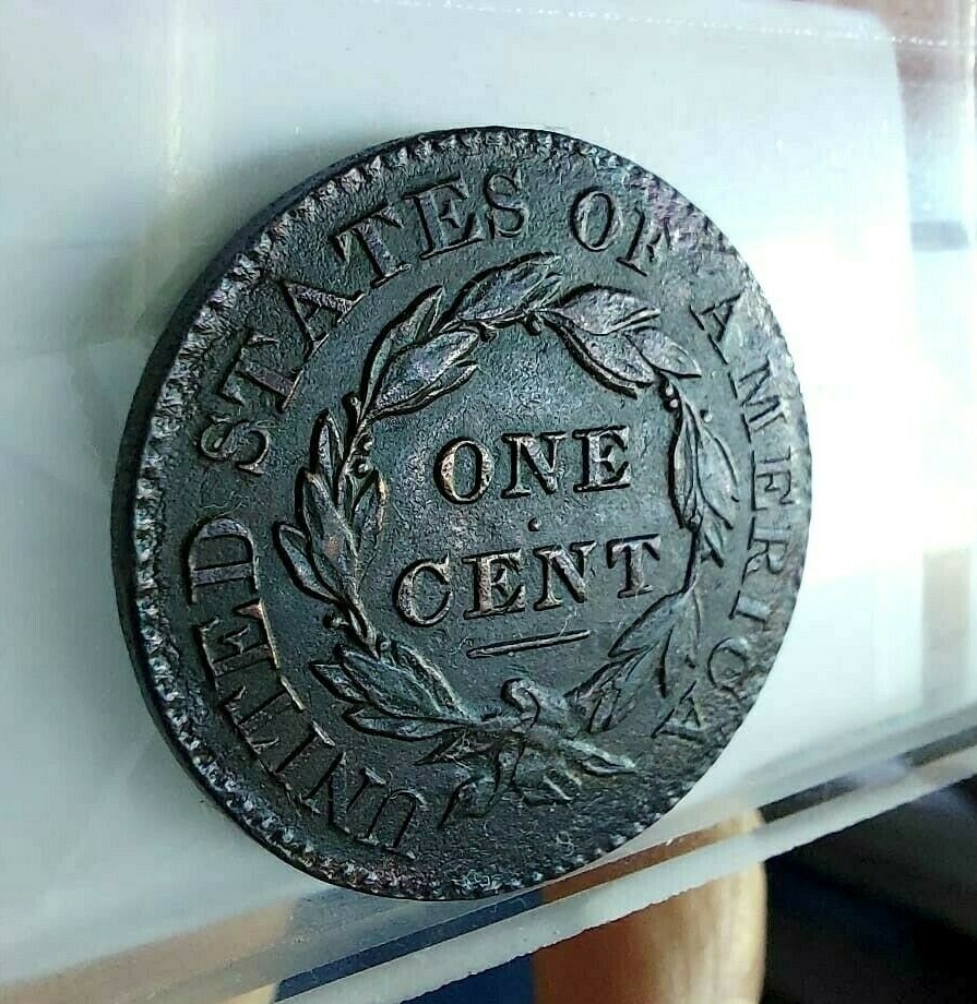 1827 Coronet Large Head Cent XF Copper KM#45 Clean