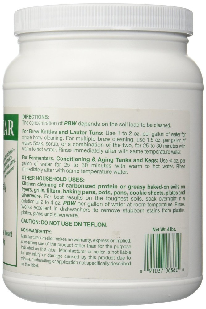 Five Star PBW Cleaner (Powdered Brewery Wash), 4-Pound Jar
