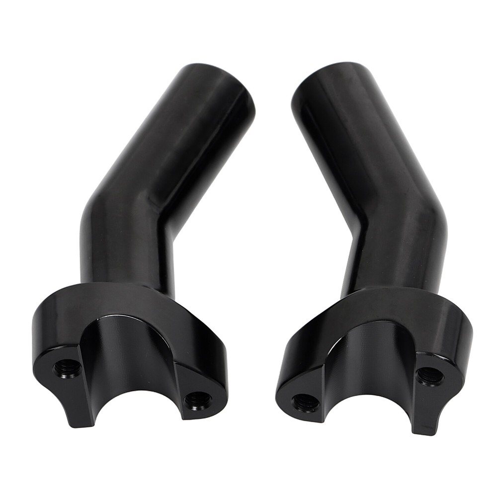 4.5" Black Pullback Handlebar Risers + Top Clamp For Harley 1" Bar Sportster 883