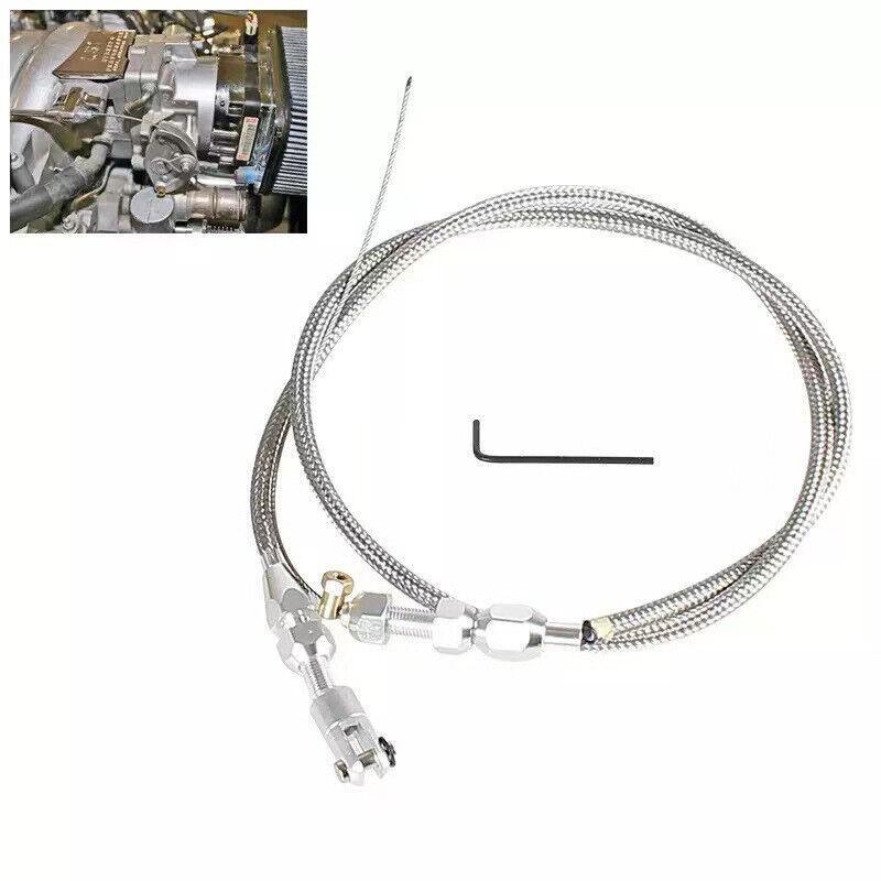 36" Length Adjustable Throttle Cable Accelerator Cable Car Universal Replacement
