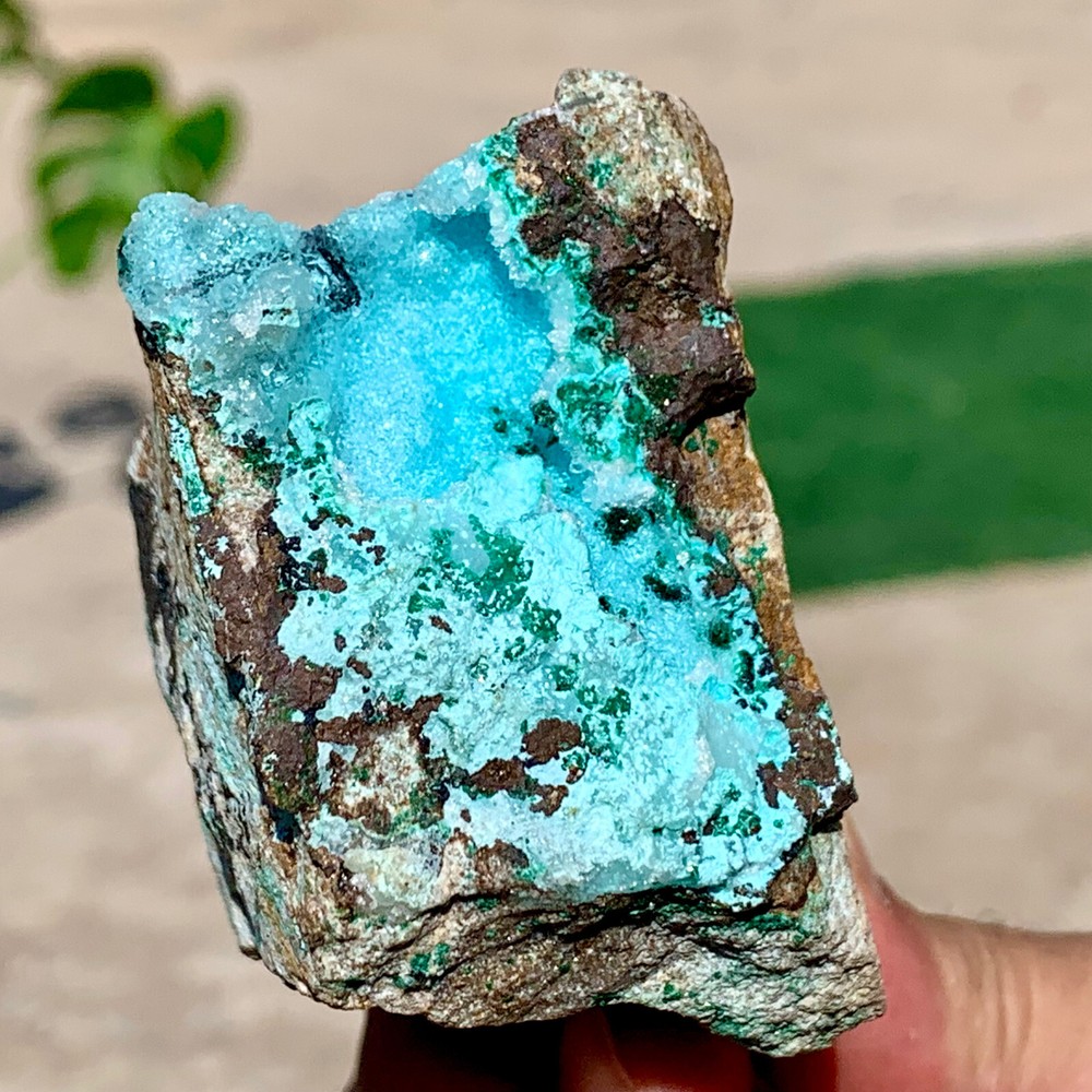 226G Natural Gorgeous Druzy Blue Chrysocolla Specimens