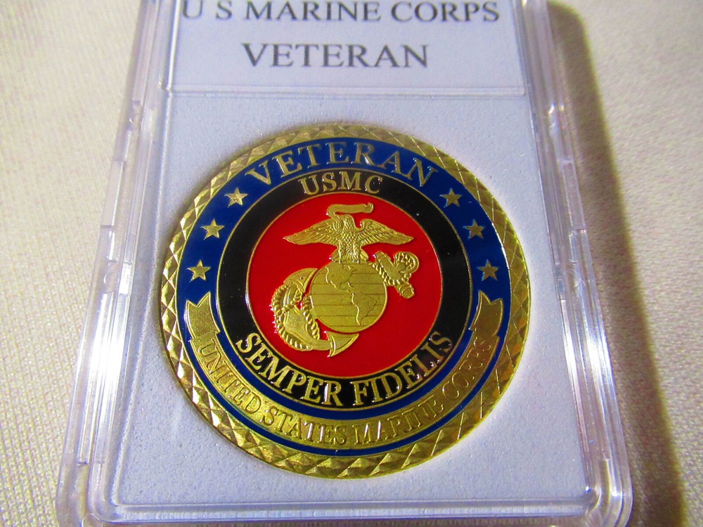 US MARINE CORPS VETERAN Challenge Coin