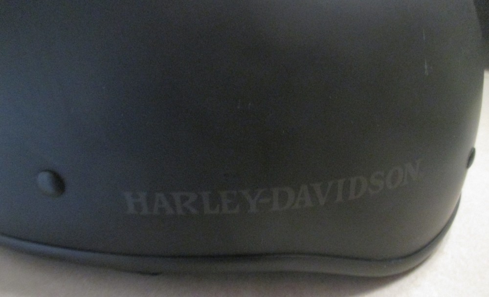 Harley-Davidson Matte Black Half Helmet HD-J01 DOT Size Large USED
