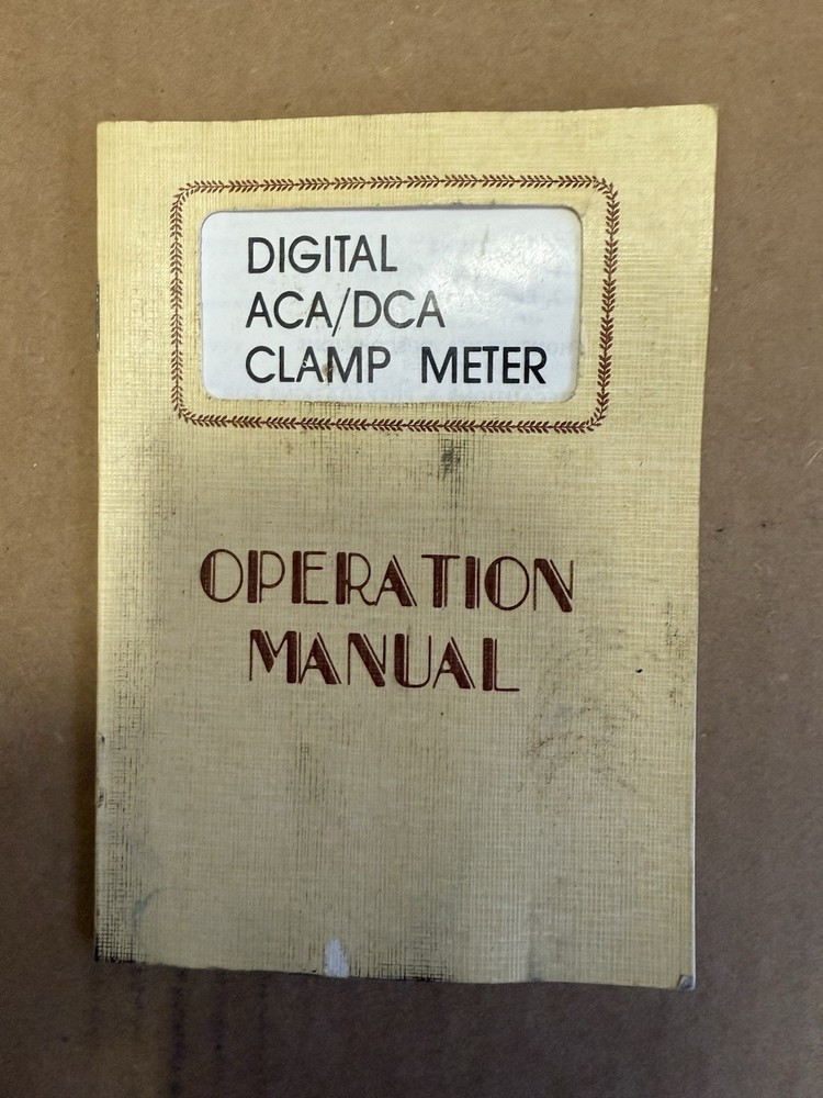 EXTECH Digital 400A AC/DC Clamp Meter with Leather Bag, Operation Manual & Cable