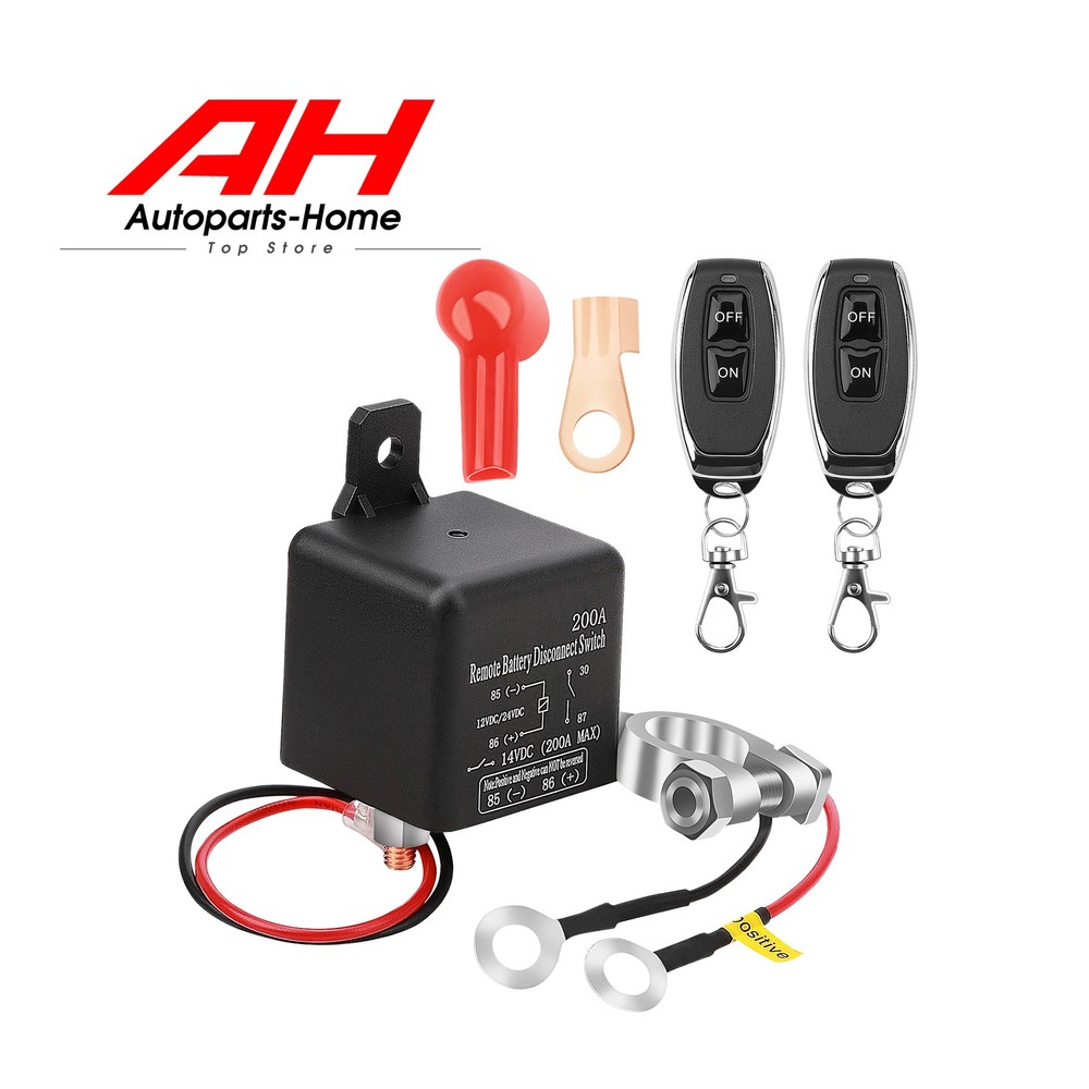 Car Battery Disconnect Switch Remote Control Power Kill Master Isolator Cut Off