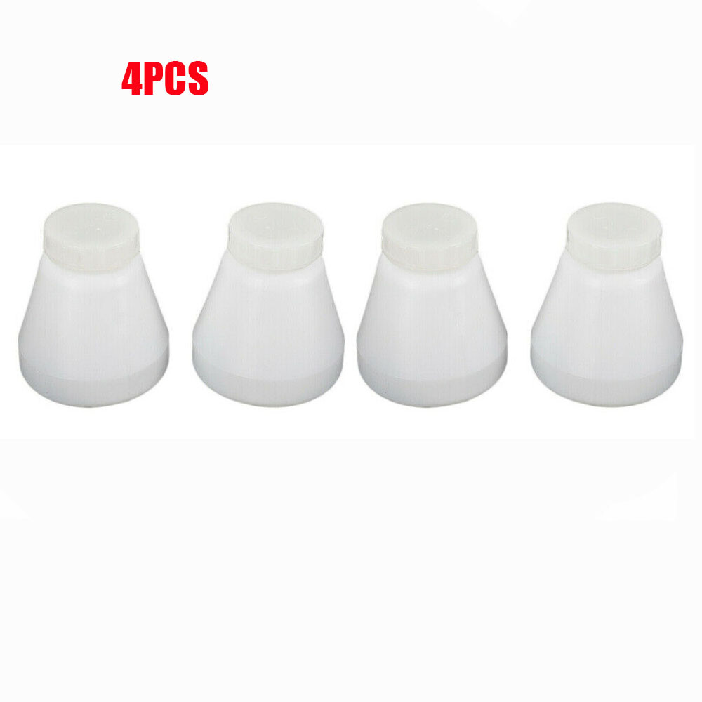 4x Bottles Hopper Cup For Electrostatic Powder Coat System PC02/PC03 Spray Paint
