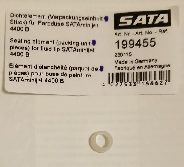 SATA MiniJet 4400 Fluid Tip Element Seal (199455)