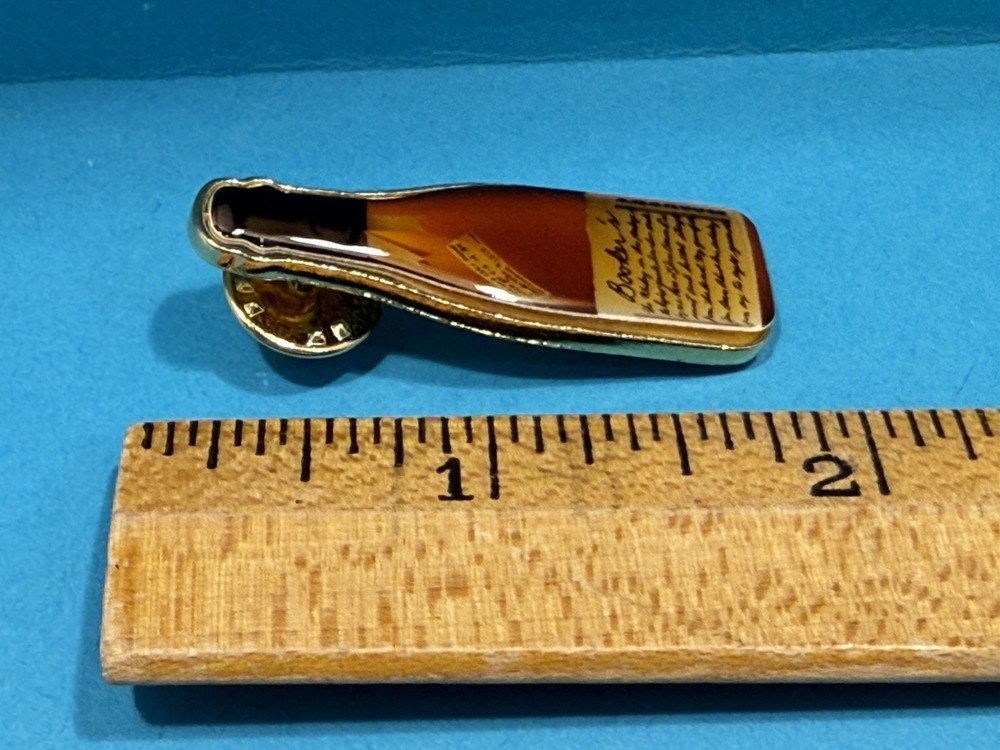 Vintage Bookers Whiskey Pin Back Button