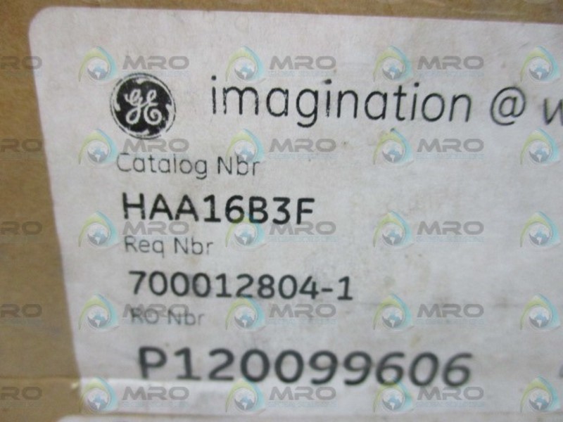 GENERAL ELECTRIC HAA16B3F RELAY NSMP